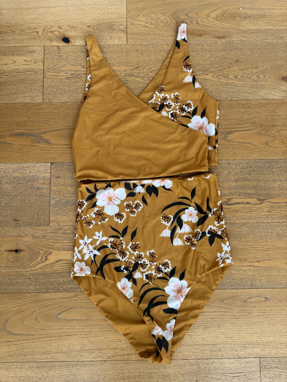 BAIIA Reversible Two-Piece Floral Swimsuit Set - Never Worn